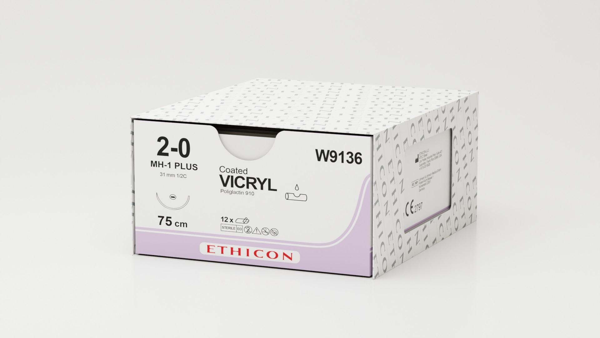 Coated VICRYL (polyglactin 910) Suture