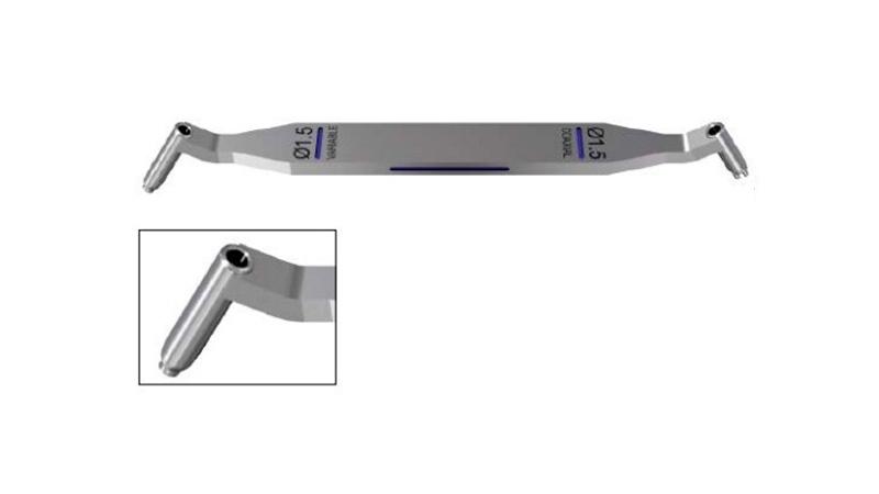 Variable Angle Locking Hand System variable angle technique using variable-angle end of freehand locking double drill guide