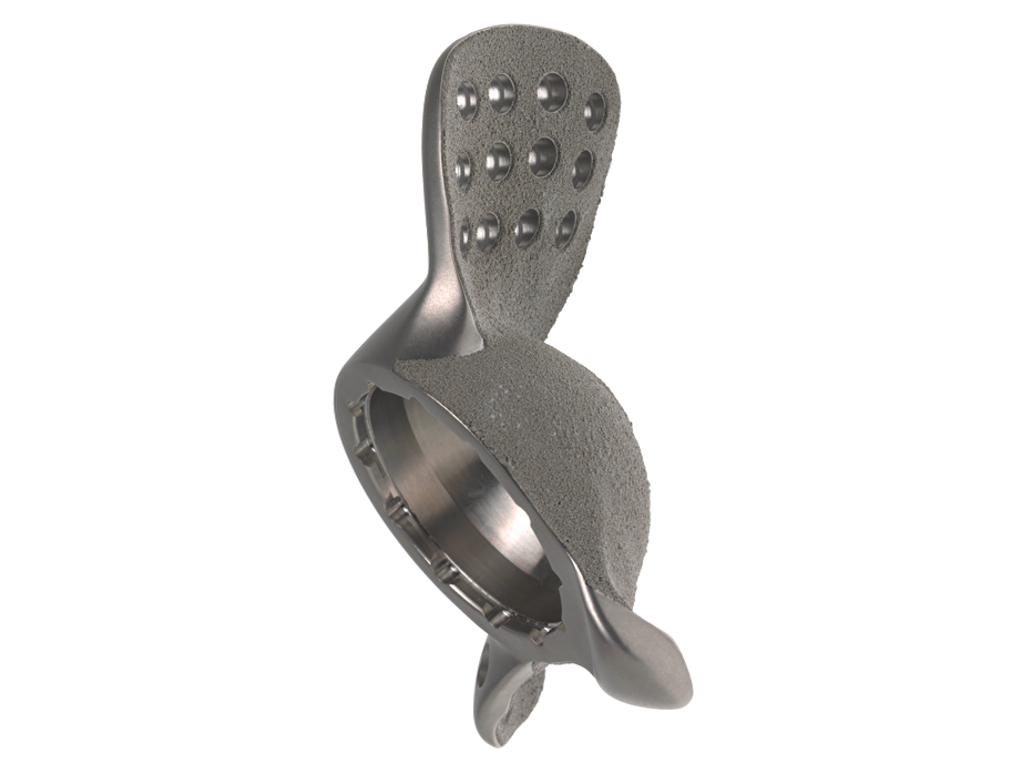 Screen showing PINNACLE™ TriFlange Acetabular Cup and product description